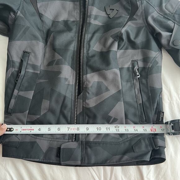 Rev'It Flare 2 Ladies Textile Motorcycle Jacket Camo/Black Gray 36 - Picture 8 of 12